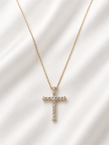Gold Diamond Cross Necklace
